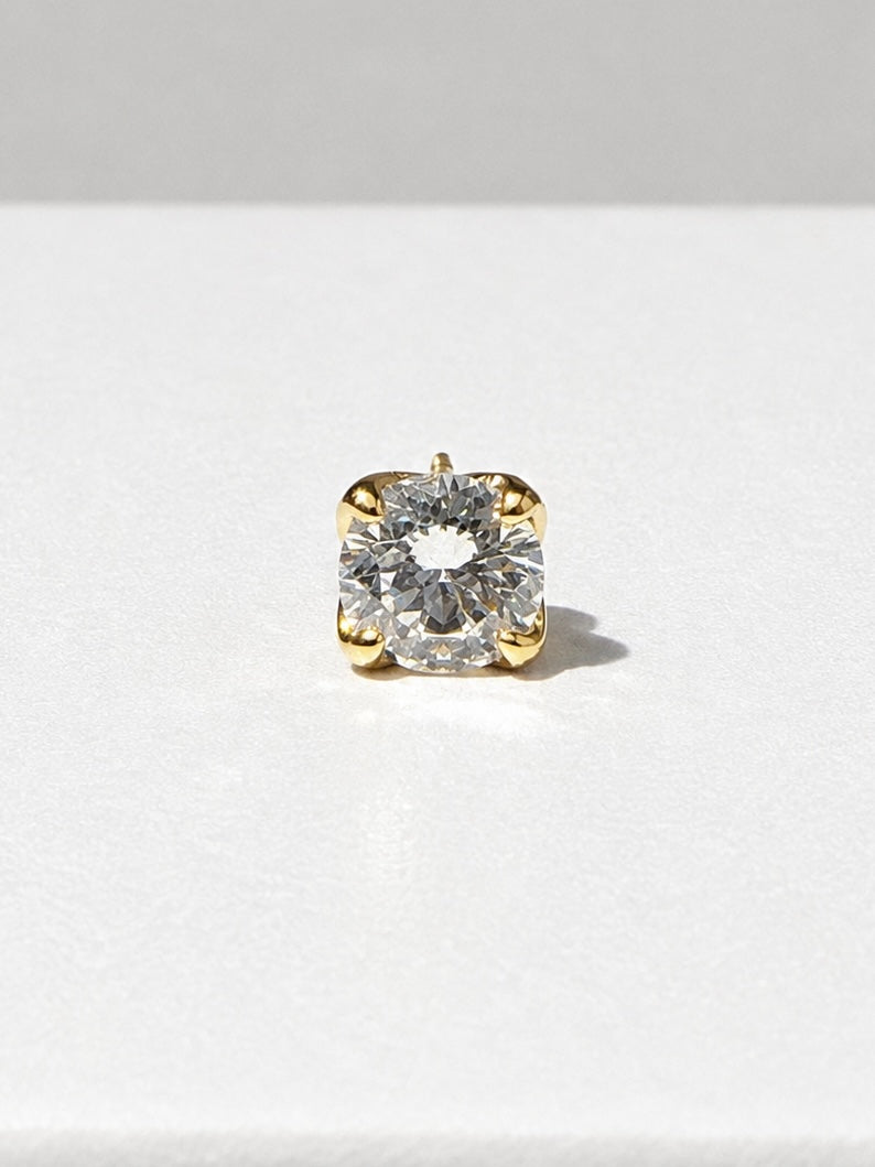 Prima Round Cut Stud Earrings