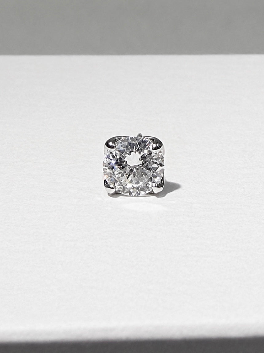 Prima Round Cut Stud Earrings