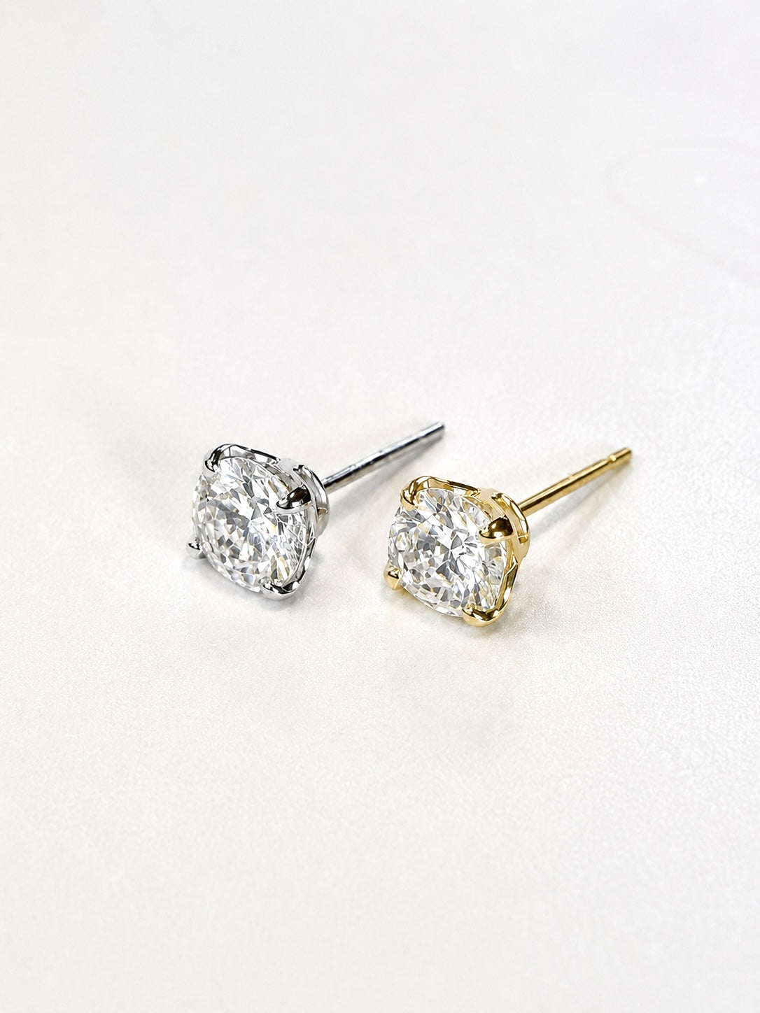 Prima Round Cut Stud Earrings