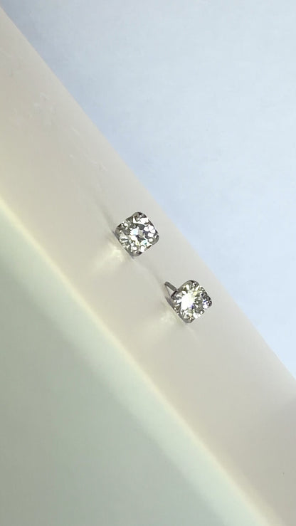 Prima Round Cut Stud Earrings